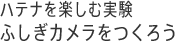 ハテナを楽しむ実験 光で模様を作ってみよう