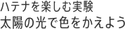 ハテナを楽しむ実験 光のグラデーションをつくろう